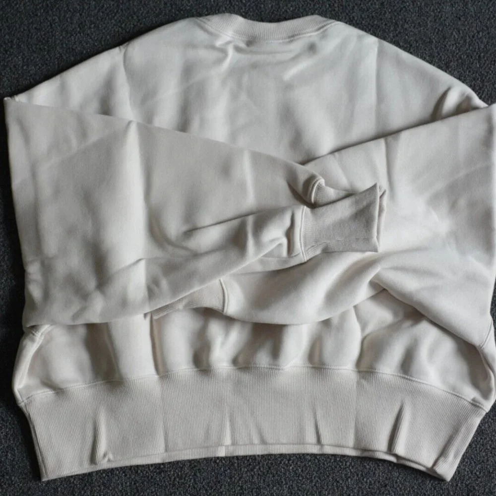 NWT Nike Phoenix Fleece Oversize Crewneck Sweatshirt Oatmeal DQ5761 104 - Picture 5 of 5